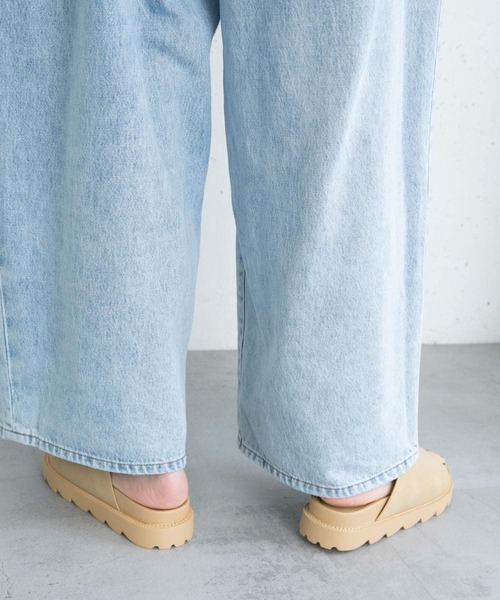 KBF（ケイビーエフ）の「フットベットフラットサンダル（サンダル・レディース・ベージュ/ブラック・36/40/38）」の8枚目の写真