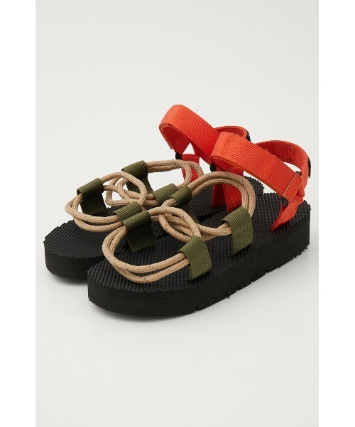 RODEO CROWNS WIDE BOWL(ロデオクラウンズワイドボウル)の「COLOR CORD SANDALS(サンダル・レディース・ベージュ系その他/ブルー系その他/ブラック系その他・23.5cm/24.5cm)」の5枚目の写真