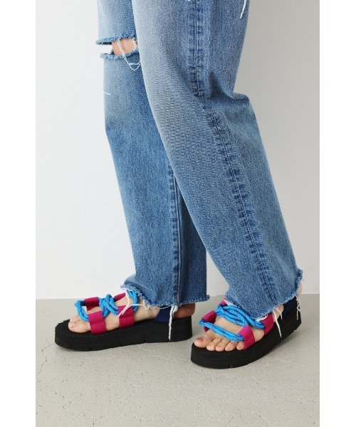 RODEO CROWNS WIDE BOWL(ロデオクラウンズワイドボウル)の「COLOR CORD SANDALS(サンダル・レディース・ベージュ系その他/ブルー系その他/ブラック系その他・23.5cm/24.5cm)」の14枚目の写真