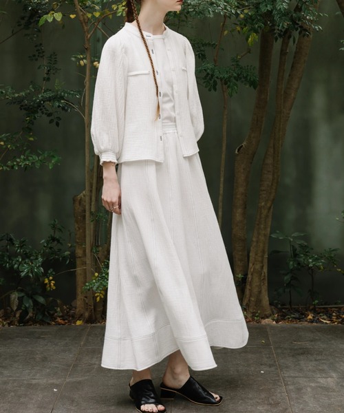 WILLFULLY（ウィルフリー）の「bi color stitch double gauze