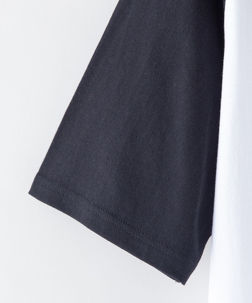 UNIIT(ユニット)の「【UNIIT/ユニット】別注 髭おじさん サガラ刺繍 ビッグシルエット ラグランTシャツ USAコットン100% ユニセックス(Tシャツ/カットソー・メンズ・ダークグリーン/ブラック/ネイビー・MEDIUM/LARGE)」の6枚目の写真