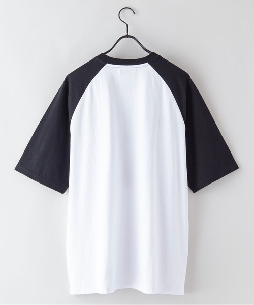 UNIIT(ユニット)の「【UNIIT/ユニット】別注 髭おじさん サガラ刺繍 ビッグシルエット ラグランTシャツ USAコットン100% ユニセックス(Tシャツ/カットソー・メンズ・ダークグリーン/ブラック/ネイビー・MEDIUM/LARGE)」の4枚目の写真