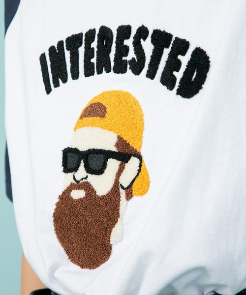 UNIIT(ユニット)の「【UNIIT/ユニット】別注 髭おじさん サガラ刺繍 ビッグシルエット ラグランTシャツ USAコットン100% ユニセックス(Tシャツ/カットソー・メンズ・ダークグリーン/ブラック/ネイビー・MEDIUM/LARGE)」の15枚目の写真