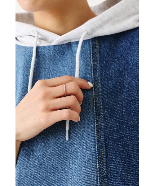 RODEO CROWNS WIDE BOWL(ロデオクラウンズワイドボウル)の「DENIM CUSTOM フードベスト(ベスト・レディース・ブルー系その他/ブルー・FREE)」の8枚目の写真