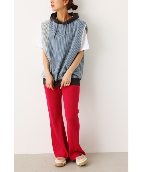 RODEO CROWNS WIDE BOWL(ロデオクラウンズワイドボウル)の「DENIM CUSTOM フードベスト(ベスト・レディース・ブルー系その他/ブルー・FREE)」の13枚目の写真