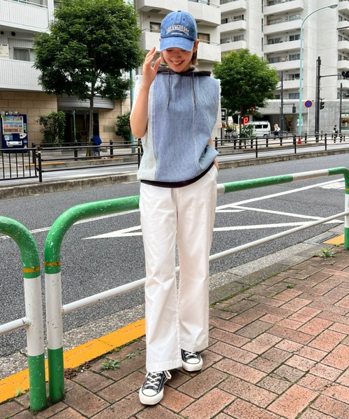 RODEO CROWNS WIDE BOWL(ロデオクラウンズワイドボウル)の「DENIM CUSTOM フードベスト(ベスト・レディース・ブルー系その他/ブルー・FREE)」の18枚目の写真