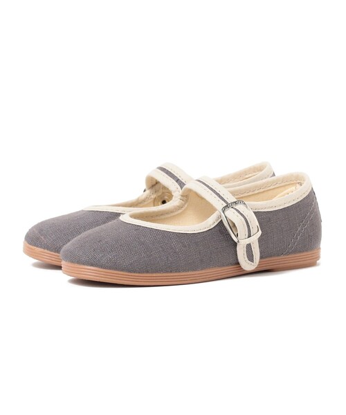 こども ビームス（コドモビームス）の「La Cadena / TRIM PIPING ストラップ シューズ（14～17cm）（その他シューズ・キッズ・グレー/ナチュラル/ブラック・23/24/25/26/27）」の2枚目の写真