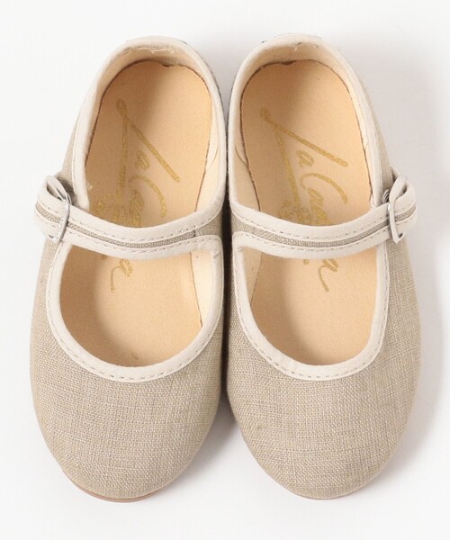 こども ビームス（コドモビームス）の「La Cadena / TRIM PIPING ストラップ シューズ（14～17cm）（その他シューズ・キッズ・グレー/ナチュラル/ブラック・23/24/25/26/27）」の7枚目の写真