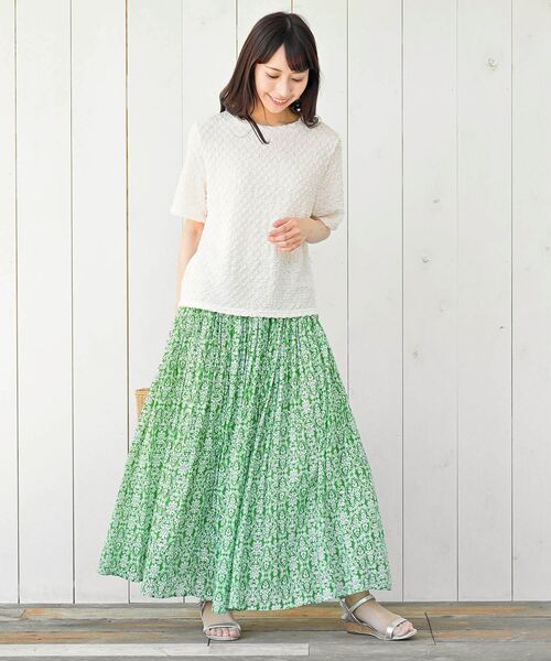 rps（アールピーエス）の「ポコポコシャーリングＴシャツ（Tシャツ/カットソー・レディース・イエロー/ブルー/アイボリー/ブラック/グリーン・フリー）」の6枚目の写真