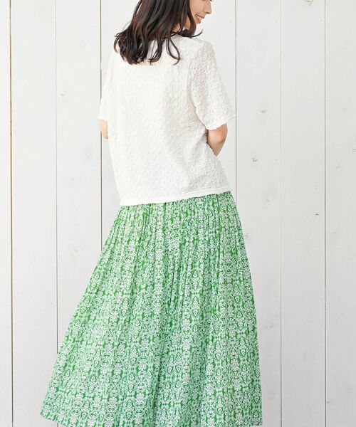 rps（アールピーエス）の「ポコポコシャーリングＴシャツ（Tシャツ/カットソー・レディース・イエロー/ブルー/アイボリー/ブラック/グリーン・フリー）」の8枚目の写真