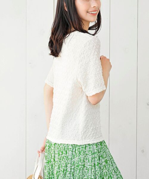 rps（アールピーエス）の「ポコポコシャーリングＴシャツ（Tシャツ/カットソー・レディース・イエロー/ブルー/アイボリー/ブラック/グリーン・フリー）」の13枚目の写真