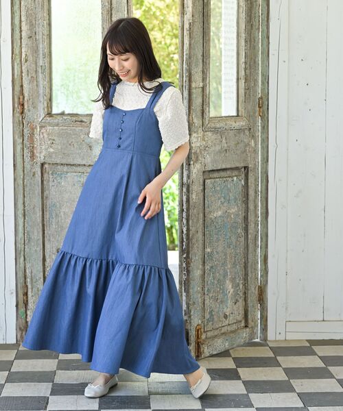 rps（アールピーエス）の「ポコポコシャーリングＴシャツ（Tシャツ/カットソー・レディース・イエロー/ブルー/アイボリー/ブラック/グリーン・フリー）」の14枚目の写真