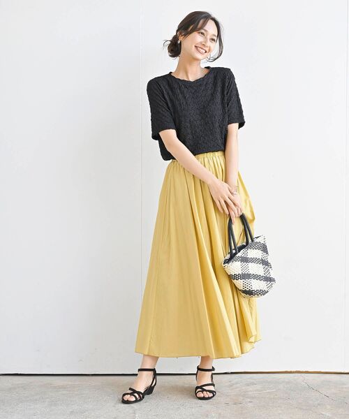 rps（アールピーエス）の「ポコポコシャーリングＴシャツ（Tシャツ/カットソー・レディース・イエロー/ブルー/アイボリー/ブラック/グリーン・フリー）」の16枚目の写真