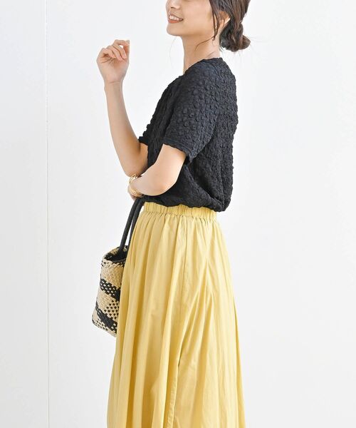 rps（アールピーエス）の「ポコポコシャーリングＴシャツ（Tシャツ/カットソー・レディース・イエロー/ブルー/アイボリー/ブラック/グリーン・フリー）」の17枚目の写真