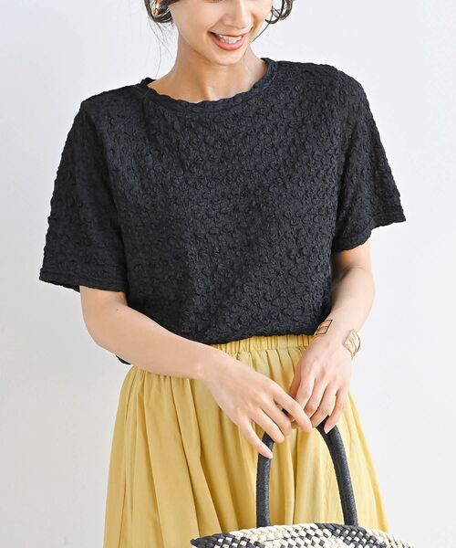 rps（アールピーエス）の「ポコポコシャーリングＴシャツ（Tシャツ/カットソー・レディース・イエロー/ブルー/アイボリー/ブラック/グリーン・フリー）」の20枚目の写真