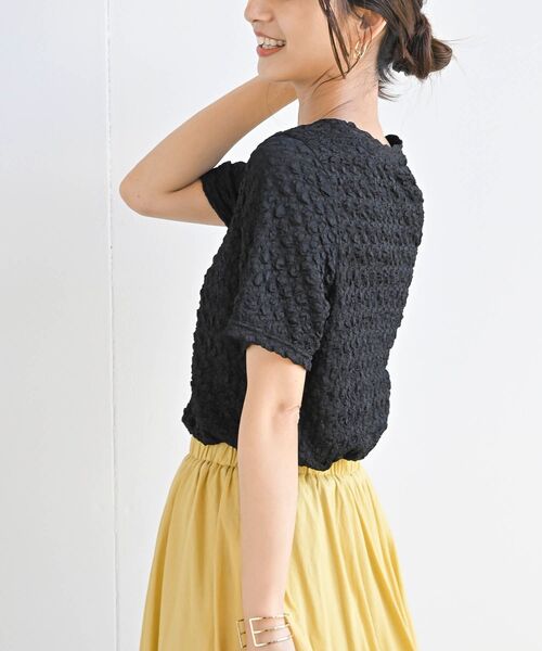 rps（アールピーエス）の「ポコポコシャーリングＴシャツ（Tシャツ/カットソー・レディース・イエロー/ブルー/アイボリー/ブラック/グリーン・フリー）」の21枚目の写真