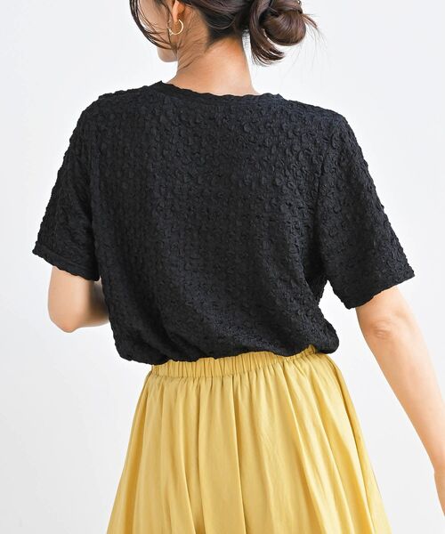 rps（アールピーエス）の「ポコポコシャーリングＴシャツ（Tシャツ/カットソー・レディース・イエロー/ブルー/アイボリー/ブラック/グリーン・フリー）」の22枚目の写真