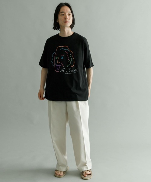 URBAN RESEARCH（アーバンリサーチ）の「URBAN RESEARCH iD　PHYSICIST T-SHIRTS（Tシャツ/カットソー・メンズ・ホワイト/ブラック・MEDIUM/LARGE）」の5枚目の写真