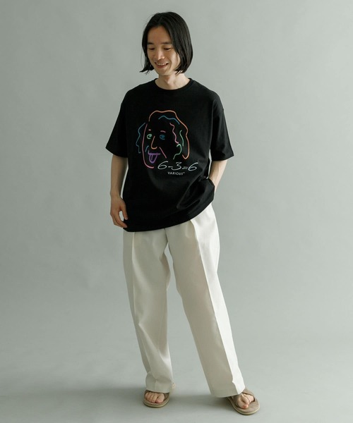 URBAN RESEARCH（アーバンリサーチ）の「URBAN RESEARCH iD　PHYSICIST T-SHIRTS（Tシャツ/カットソー・メンズ・ホワイト/ブラック・MEDIUM/LARGE）」の6枚目の写真