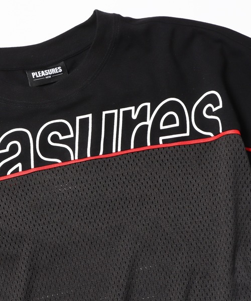 海外限定 PLEASURES サプライズ ブランドロゴ 半袖 Tシャツ 海外限定 PLEASURES X ROLAND 刺繍ロゴ ヘビーウエイト Tシャツ