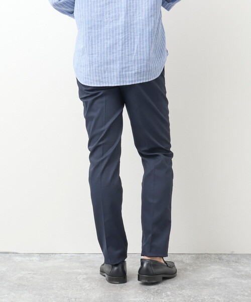 NOLLEY'S goodman（ノーリーズグッドマン）の「《ビジカジ対応》綿麻OXスリムフィットパンツ（その他パンツ・メンズ・ネイビー/ベージュ/ブルー/グレー・L/XL/M/S）」の21枚目の写真