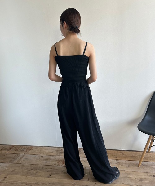 Kotoe(コトエ)の「ニットビスチェ リブニット キャミソールトップス(キャミソール・レディース・レッド/ブラック/オフホワイト/ブルー・FREE)」の7枚目の写真