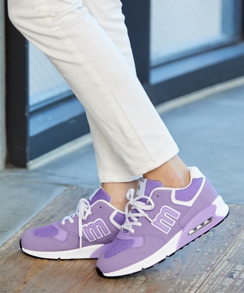 moz》MZ-9023 エア入りクッション厚底スニーカー（ワイズ3E