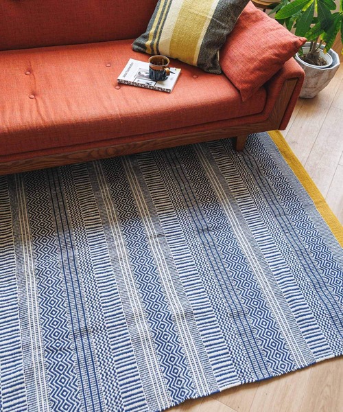BAYFLOW（ベイフロー）の「BF HEMカラー130cm×180cm（ラグ/マット