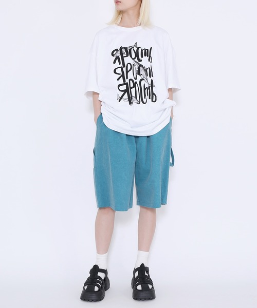 Figments（フィグメンツ）の「ペインターハーフパンツ（その他パンツ・レディース・グリーン系その他/スミクロ・FREE）」の5枚目の写真