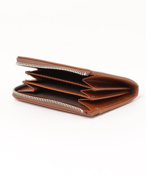 Lee(リー)の「Lee/リー Italy Leather Coin Purse/イタリアレザー ラウンドファスナー コインケース/ロゴ ワンポイント刺繍 財布/コンパクト/メンズ レディース(財布・メンズ・ブラック/ブラウン/ダークブラウン・FREE)」の6枚目の写真