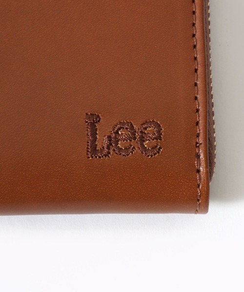 Lee(リー)の「Lee/リー Italy Leather Coin Purse/イタリアレザー ラウンドファスナー コインケース/ロゴ ワンポイント刺繍 財布/コンパクト/メンズ レディース(財布・メンズ・ブラック/ブラウン/ダークブラウン・FREE)」の11枚目の写真