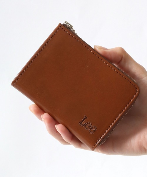 Lee(リー)の「Lee/リー Italy Leather Coin Purse/イタリアレザー ラウンドファスナー コインケース/ロゴ ワンポイント刺繍 財布/コンパクト/メンズ レディース(財布・メンズ・ブラック/ブラウン/ダークブラウン・FREE)」の16枚目の写真