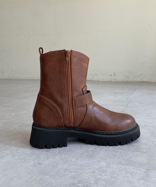 CIAOPANIC（チャオパニック）の「エンジニアショートブーツ（ブーツ・レディース・ブラック/ブラウン・SMALL/MEDIUM/LARGE/X-LARGE）」の15枚目の写真