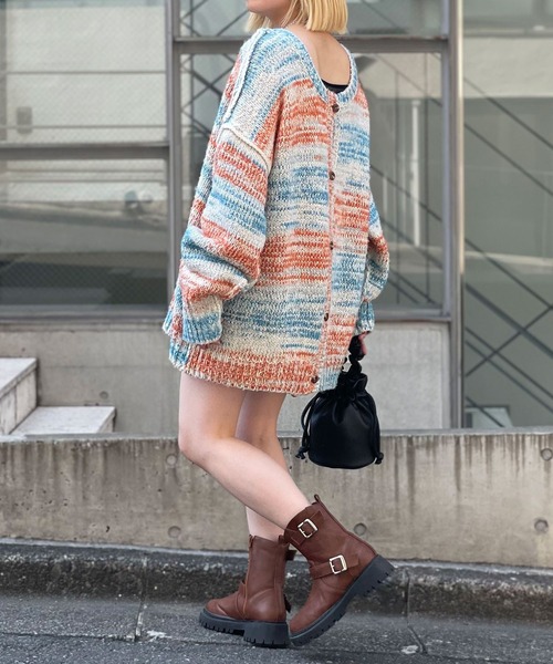 CIAOPANIC（チャオパニック）の「エンジニアショートブーツ（ブーツ・レディース・ブラック/ブラウン・SMALL/MEDIUM/LARGE/X-LARGE）」の6枚目の写真