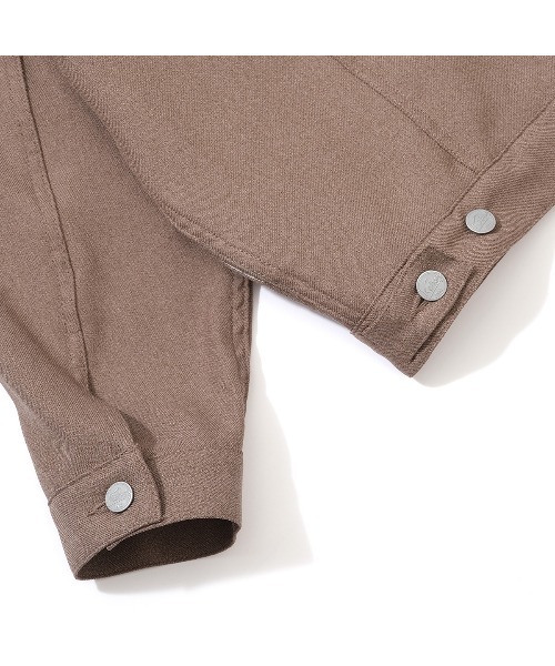 KEBOZ（ケボズ）の「STA-PREST JACKET（カバーオール・メンズ・グレイッシュベージュ/バーガンディー/ダークグリーン/サックスブルー/ゴールド・XL/L/M）」の6枚目の写真