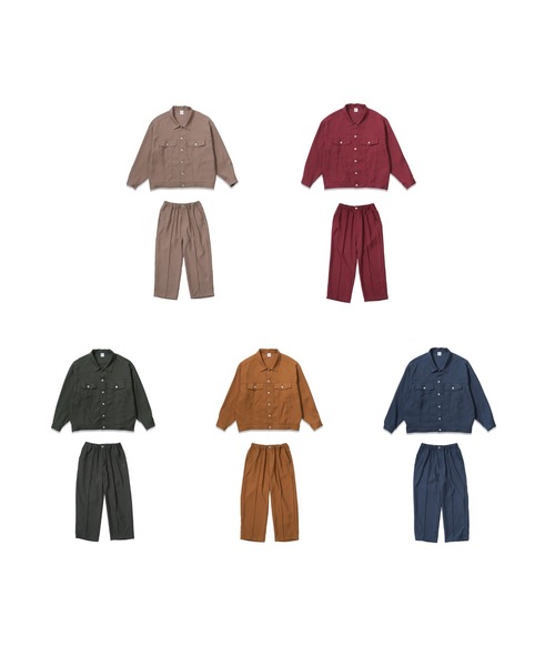 KEBOZ（ケボズ）の「STA-PREST JACKET（カバーオール・メンズ・グレイッシュベージュ/バーガンディー/ダークグリーン/サックスブルー/ゴールド・XL/L/M）」の22枚目の写真