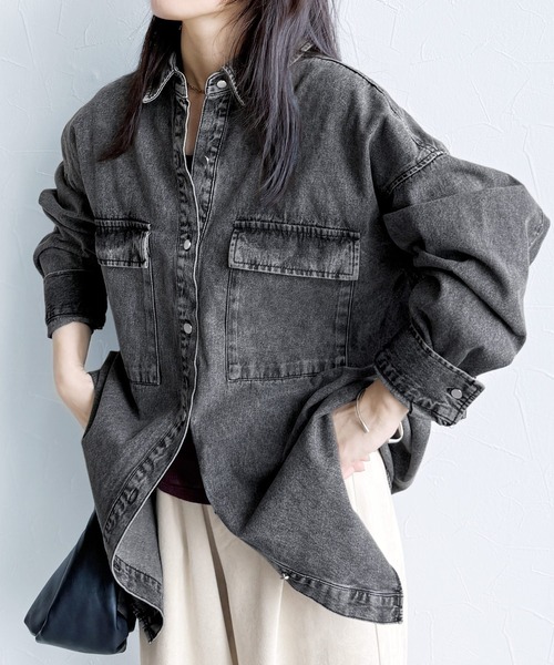 柔らかBLACKデニムジャケット/RATA RATS - RATS × MINEDENIM / HUNTING DENIM JACKET / ブラックデニム