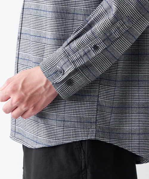 無印良品（ムジルシリョウヒン）の「両面起毛フランネル長袖シャツ（シャツ/ブラウス・メンズ・グレー系その他3/ブラウン系2/ネイビー系5/レッド系・M/S/L/XS/XL）」の9枚目の写真