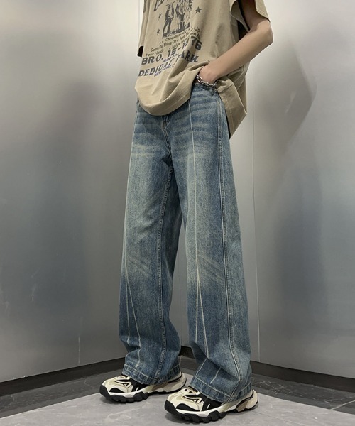 REBALANCE（リバランス）の「センターラインデニム（デニムパンツ・メンズ・A/B・X-LARGE/LARGE/MEDIUM）」の11枚目の写真