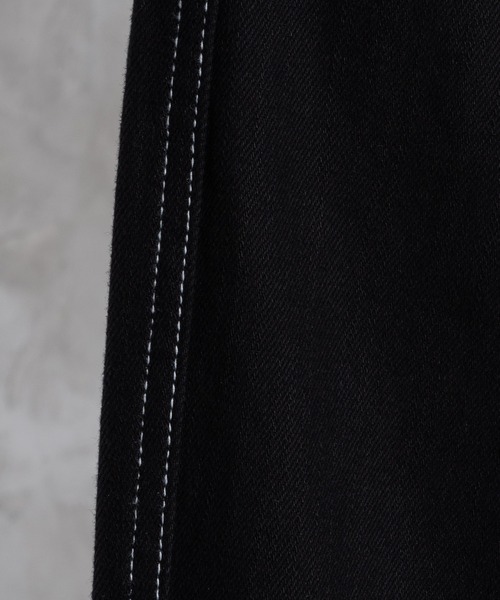 adree（アドリー）の「stitch denim  pants/ステッチデニムパンツ（デニムパンツ・レディース・ブラック/グレー・SMALL/MEDIUM）」の9枚目の写真