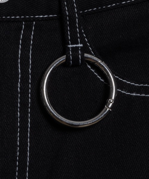 adree（アドリー）の「stitch denim  pants/ステッチデニムパンツ（デニムパンツ・レディース・ブラック/グレー・SMALL/MEDIUM）」の13枚目の写真