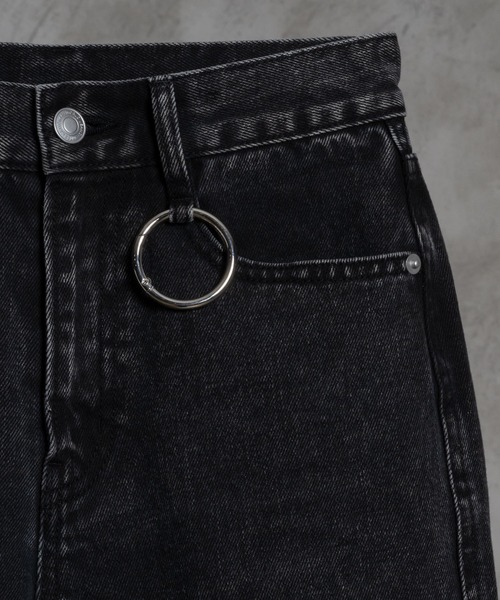 adree(アドリー)の「stitch denim pants/ステッチデニムパンツ(デニムパンツ・レディース・ブラック/グレー・SMALL/MEDIUM)」の21枚目の写真