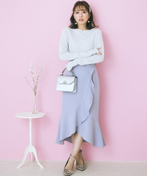 marun（マルン）の「＜大きいサイズ＞ ラメインナー marun（Tシャツ/カットソー・レディース・アイボリー/ピンク/ブラック系・L/5L/LL/4L/3L）」の4枚目の写真