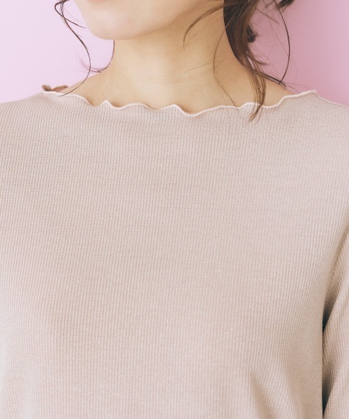 marun（マルン）の「＜大きいサイズ＞ ラメインナー marun（Tシャツ/カットソー・レディース・アイボリー/ピンク/ブラック系・L/5L/LL/4L/3L）」の17枚目の写真