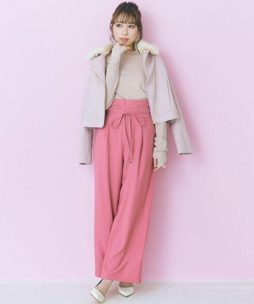 marun（マルン）の「＜大きいサイズ＞ ラメインナー marun（Tシャツ/カットソー・レディース・アイボリー/ピンク/ブラック系・L/5L/LL/4L/3L）」の10枚目の写真