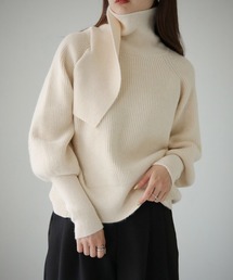 【cheriella】バッククロスデザインハイネックニット BACK CROSS DESIGN HIGH-NECK KNIT