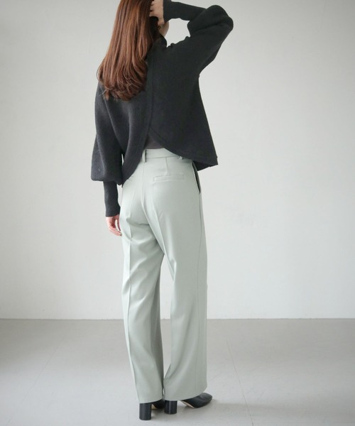 cheriella(シェリエラ)の「【cheriella】バッククロスデザインハイネックニット BACK CROSS DESIGN HIGH-NECK KNIT(ニット/セーター・レディース・パープル/ブラウン/ブルー/ブラック/アイボリー・M)」の20枚目の写真