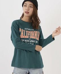 【OP:オーピー】レディースロゴ長袖Tシャツ　ロングTシャツ