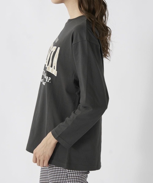 Ocean Pacific(オーシャンパシフィック)の「【OP:オーピー】レディースロゴ長袖Tシャツ ロングTシャツ(Tシャツ/カットソー・レディース・ホワイト/ベージュ/グリーン/ヘザーグレー/チャコール・MEDIUM/LARGE/X-LARGE)」の15枚目の写真