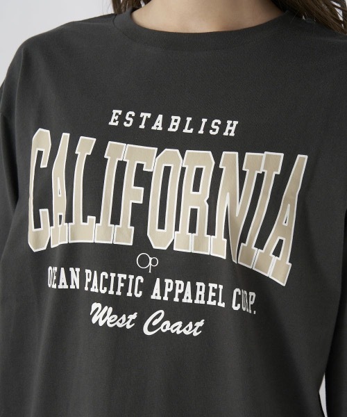 Ocean Pacific(オーシャンパシフィック)の「【OP:オーピー】レディースロゴ長袖Tシャツ ロングTシャツ(Tシャツ/カットソー・レディース・ホワイト/ベージュ/グリーン/ヘザーグレー/チャコール・MEDIUM/LARGE/X-LARGE)」の17枚目の写真